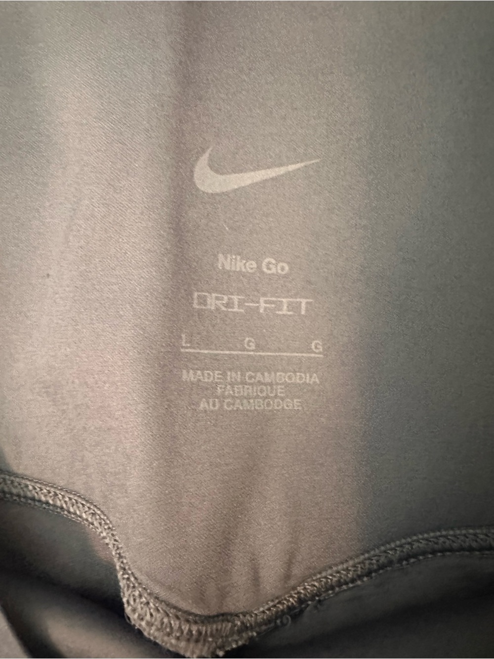 Nike Dri-FIT Go Firm-Support High-Waisted Cropped Leggings - size L - Picture 3 of 3